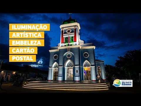 Iluminação artística embeleza cartão postal
